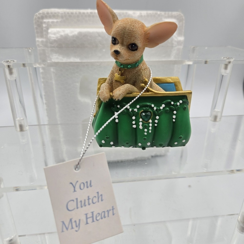 Cherished Chihuahua Collection 'You Clutch My Heart'  Figurine‎ #006 Hamilton